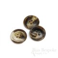 Warm Brown Buffalo Horn Suit Buttons, Made in Germany