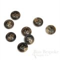Warm Brown Buffalo Horn Suit Buttons, Made in Germany