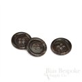 CHESHIRE Dark Brown Horn-Effect Suit and Overcoat Buttons, Made in Italy