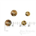 QWAN Butterscotch Tan Horn-Effect Buttons, Made in Italy