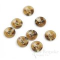 QWAN Butterscotch Tan Horn-Effect Buttons, Made in Italy