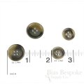 HALSEY Gray Brown Horn-Effect Buttons, Made in Italy