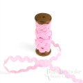 3 Yards of POLLY 8mm Rigid Ric-Rac Trim on a Wooden Spool