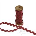 3 Yards of POLLY 8mm Rigid Ric-Rac Trim on a Wooden Spool