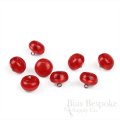 POLARIS Luminous Red Bubble Buttons, Made in Italy