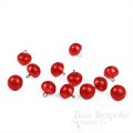 POLARIS Luminous Red Bubble Buttons, Made in Italy