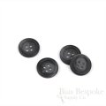 IDRIS Oversized Matte Charcoal Gray Coat Buttons, Made in Italy