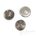 GALAHAD Antique Silver Knight's Armor Buttons, Made in Paris