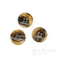 ELLIS Tiger Brown First-Class Genuine Horn Suit Buttons, Made in Germany