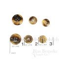 ELLIS Tiger Brown First-Class Genuine Horn Suit Buttons, Made in Germany