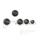 BOGART Classic Charcoal Gray Corozo Suit Buttons, Made in Italy
