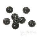 BOGART Classic Charcoal Gray Corozo Suit Buttons, Made in Italy