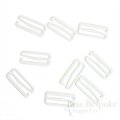 White Nylon-Coated Metal Hooks for Lingerie-Making