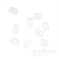 White Nylon-Coated Metal Hooks for Lingerie-Making