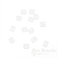 White Nylon-Coated Metal Hooks for Lingerie-Making