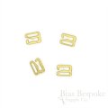Gold Colored Metal Hooks for Lingerie-Making