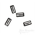 Black Nylon-Coated Metal Hooks for Lingerie-Making