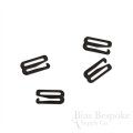 Black Nylon-Coated Metal Hooks for Lingerie-Making