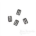 Black Nylon-Coated Metal Hooks for Lingerie-Making