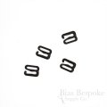 Black Nylon-Coated Metal Hooks for Lingerie-Making
