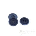 LUCA Classic Matte Dark Vibrant Blue Corozo Suit Buttons, Made in Italy