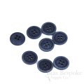 LUCA Classic Matte Dark Vibrant Blue Corozo Suit Buttons, Made in Italy