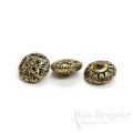 Magnificent Gold Filigree Buttons in Two Sizes, Made in France