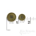 CULLEN Refined Olive Green Corozo Buttons, Made in Italy
