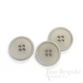 CULLEN Refined Oyster Gray Corozo Suit Buttons, Made in Italy