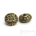 Magnificent Gold Filigree Buttons in Two Sizes, Made in France