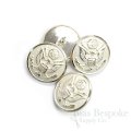 US Army Pale Silver Uniform Buttons, Made in France