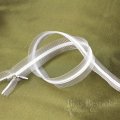 16" Transparent Invisible Zippers with Silver Pullers, Size #3, Bias Bespoke Brand