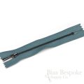 Tiny Teeth (#1) Gunmetal & Mineral Blue Zipper, Bias Bespoke Brand
