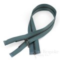 Tiny Teeth (#1) Gunmetal & Mineral Blue Zipper, Bias Bespoke Brand