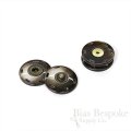 Elegant Antique Brass & Brown Horn-Effect Sew-on Snaps