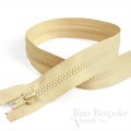 22" Length #5 Open End Zippers with Plastic Teeth, Bias Bespoke Brand