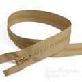 22" Length #5 Open End Zippers with Plastic Teeth, Bias Bespoke Brand