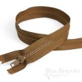 18" Length #5 Open End Zippers with Plastic Teeth, Bias Bespoke Brand