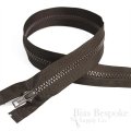 22" Length #5 Open End Zippers with Plastic Teeth, Bias Bespoke Brand