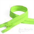 22" Length #5 Open End Zippers with Plastic Teeth, Bias Bespoke Brand