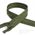 22" Length #5 Open End Zippers with Plastic Teeth, Bias Bespoke Brand