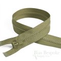 18" Length #5 Open End Zippers with Plastic Teeth, Bias Bespoke Brand