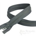 22" Length #5 Open End Zippers with Plastic Teeth, Bias Bespoke Brand