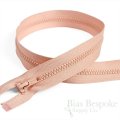 22" Length #5 Open End Zippers with Plastic Teeth, Bias Bespoke Brand