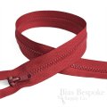 18" Length #5 Open End Zippers with Plastic Teeth, Bias Bespoke Brand