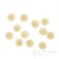 EMMETT Simple 18 Line Corozo Shirt Buttons, Made in Italy