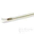 11" Pants Zipper with Gold Metal Teeth, Bias Bespoke Brand