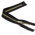 11" Pants Zipper with Gold Metal Teeth, Bias Bespoke Brand