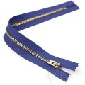 11" Pants Zipper with Gold Metal Teeth, Bias Bespoke Brand