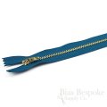 11" Pants Zipper with Gold Metal Teeth, Bias Bespoke Brand